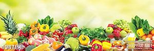 Tranh psd bếp thế giới rau củ tươi ngon