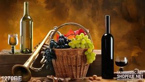 Tranh in uv bếp khu hầm rượu vang