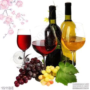 Tranh bữa tiệc rượu vang treo bếp