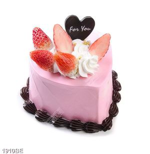 Tranh bánh kem dâu tây trên tường nhà bếp