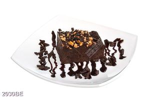 Tranh trang trí phòng bếp đĩa bánh socola ngon