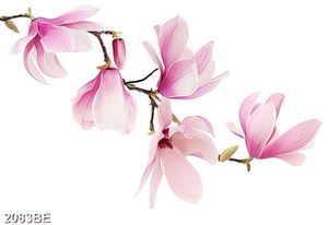 Tranh gạch ốp bếp cành hoa anh đào