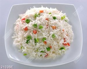 Tranh đẹp treo tường bếp đĩa cơm trộn bắt mắt