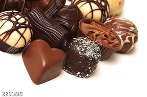Tranh những viên kẹo socola ngọt ngào