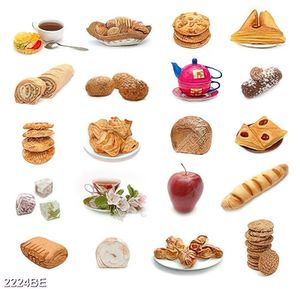 Tranh các loại bánh mỳ trang trí bếp