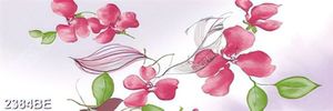 Tranh in kính treo bếp họa tiết hoa hồng