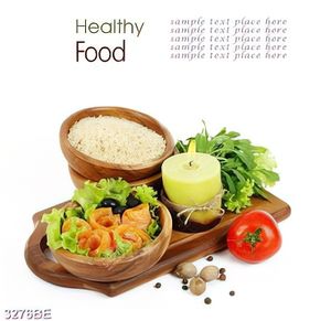 Tranh nha hang quan an healthy food trang trí phòng bếp