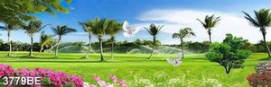 Tranh công viên tươi đẹp đẹp treo tường nhà bếp
