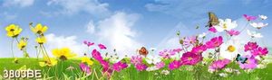 Tranh hoa cỏ mùa xuân treo tường nhà bếp đẹp