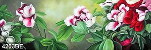 Tranh sơn dầu bông hoa đẹp treo tường bếp