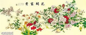 Tranh bông hoa đẹp khổ ngang trang trí tường bếp