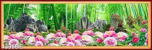 Tranh khổ ngang thiên nhiên hoa lá trang trí tường bếp