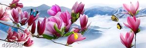 Tranh hoa đẹp khổ ngang treo tường phòng bếp