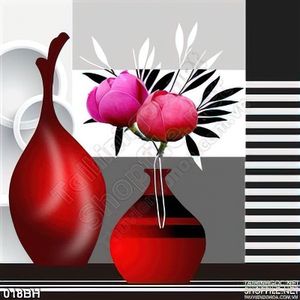 Tranh bình hoa trang trí nội thất phòng khách