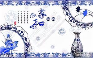 Tranh bình hoa cổ trang trí treo tường
