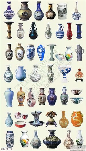 Tranh tổng hợp tất cả bình cổ