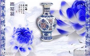 Tranh bình hoa cổ trang trí treo tường