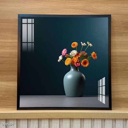 Mẫu tranh bình hoa nghệ thuật decor trang trí tường