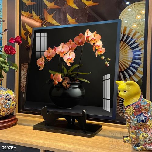 Mẫu tranh bình hoa nghệ thuật decor tường 