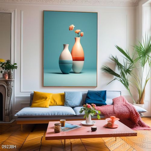 Tranh bình hoa đẹp decor trang trí tường
