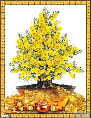 Tranh bình hoa trang trí treo tường đẹp