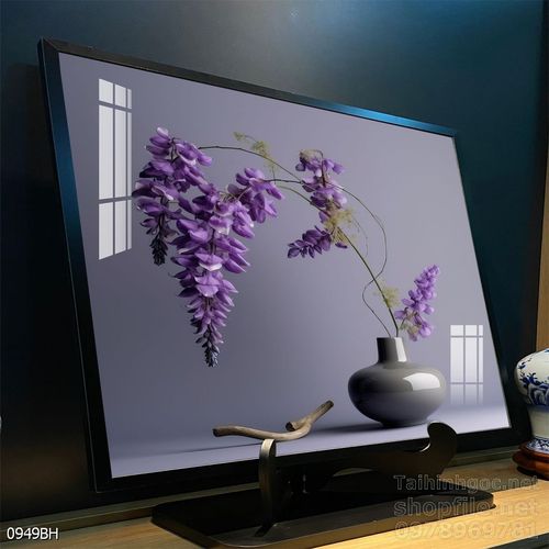 Tranh bình hoa 3D tuyệt đẹp