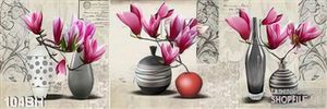 Tranh bình hoa trang trí treo tường phòng khách