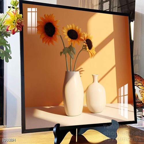 Tranh bình hoa 3D tuyệt đẹp