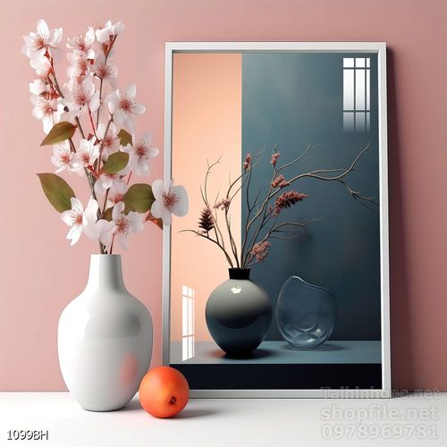 Tranh bình hoa nghệ thuật treo tường 