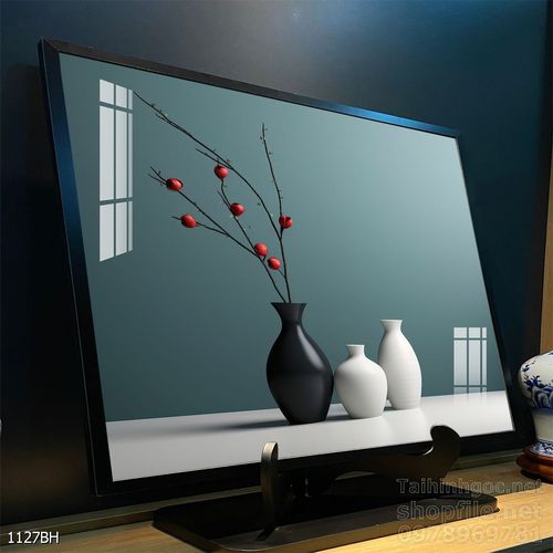 Tranh bình hoa 3D tuyệt đẹp