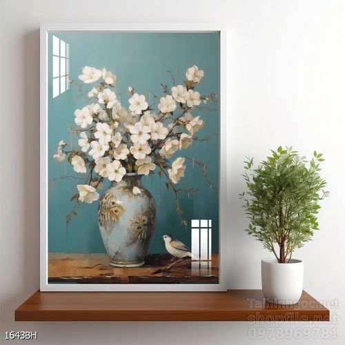 Mẫu tranh bình hoa treo tường đẹp nhất