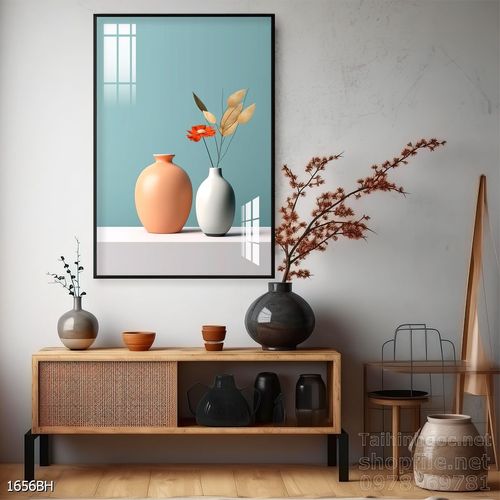 Mẫu tranh bình hoa đẹp hiện đại trang trí tường nhà