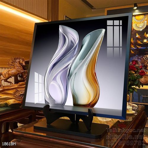 Tranh bình hoa hiện đại treo tường sang trọng ý nghĩa