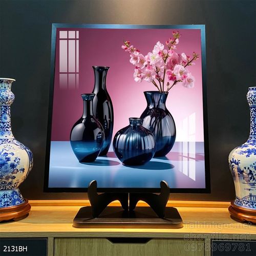 Tranh bình hoa nghệ thuật treo tường 
