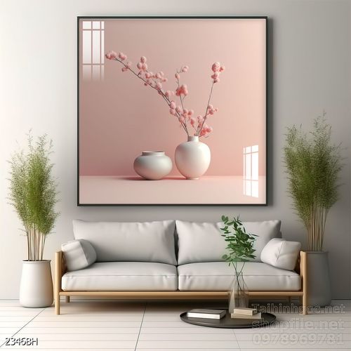 Tranh bình hoa nghệ thuật treo tường 