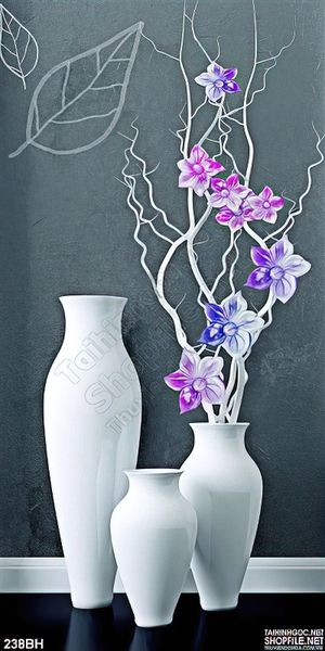 Tranh bình hoa treo tường nghệ thuật