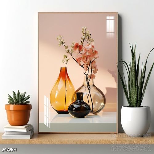 Tranh bình hoa nghệ thuật treo tường 
