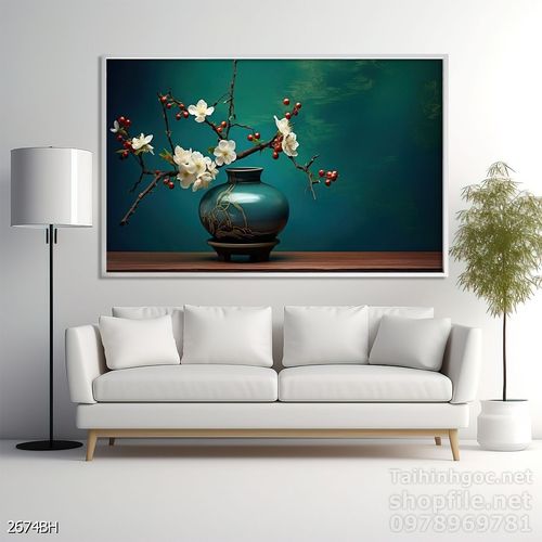 Tranh bình hoa nghệ thuật treo tường 