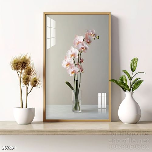 Mẫu tranh bình hoa đẹp hiện đại trang trí tường nhà