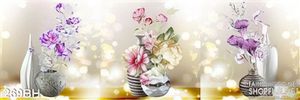 Tranh bình hoa trang trí phòng khách ấn tượng