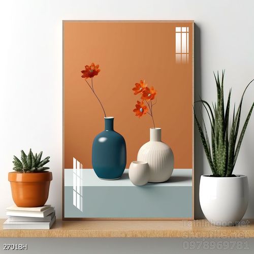 Tranh bình hoa 3D tuyệt đẹp