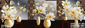 Tranh bình hoa treo tường canvas psd