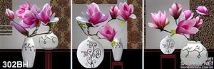 Tranh bình hoa psd treo tường decor wall