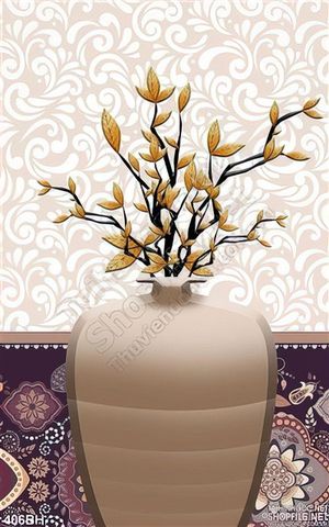Tranh bình hoa nghệ thuật wall decor