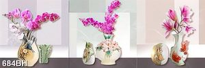 Tranh bình hoa in uv những bông hoa phong lan tím xinh đẹp