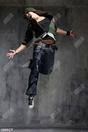 Tranh nam vũ công nhảy hip hop