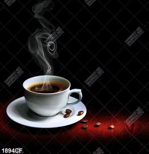 Tranh tách cà phê nóng in uv