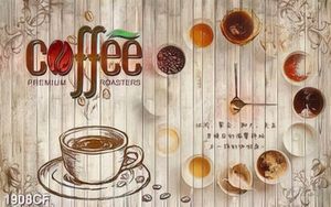 Tranh dán tường trang trí quán cofee file gốc