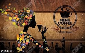 Tranh menu coffee  nghệ thuật