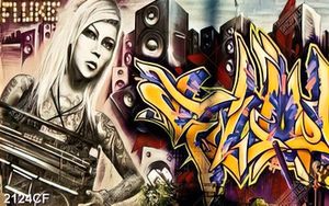 Tranh graffiti dán tường đẹp nhất